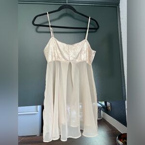 Vintage 90s Victorias Secret babydoll nightie tank top Size small